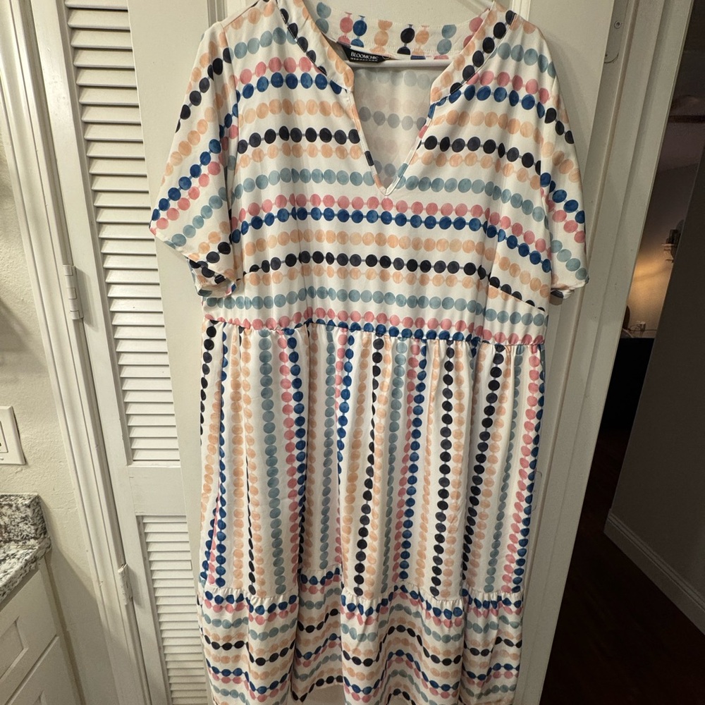 Bloomchic Multicolor Polka Dot Blouse - image 1